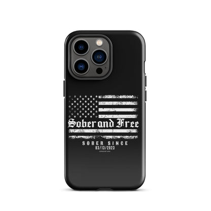 Sober and Free Recovery Phone Case featuring the design (view 11)