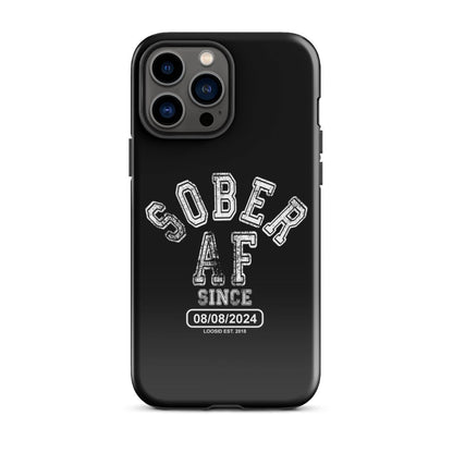 Sober AF Recovery Phone Case close-up view (view 12)