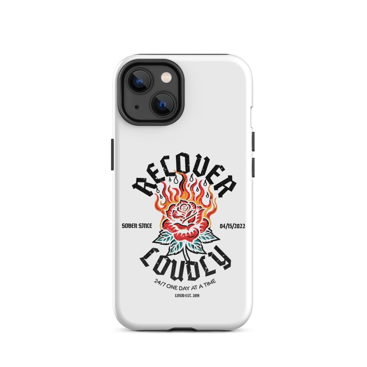 Recover Loudly Recovery Phone Case graphic detail (view 14)