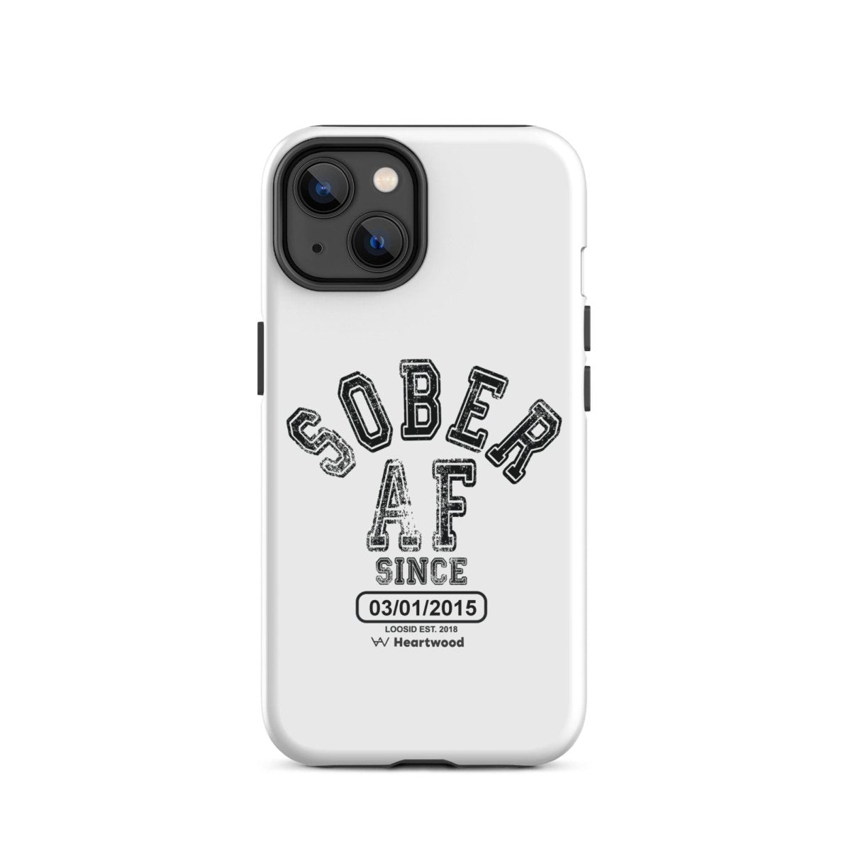 Sober AF Recovery Phone Case close-up view (view 12)