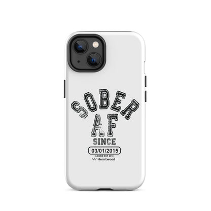 Sober AF Recovery Phone Case close-up view (view 12)