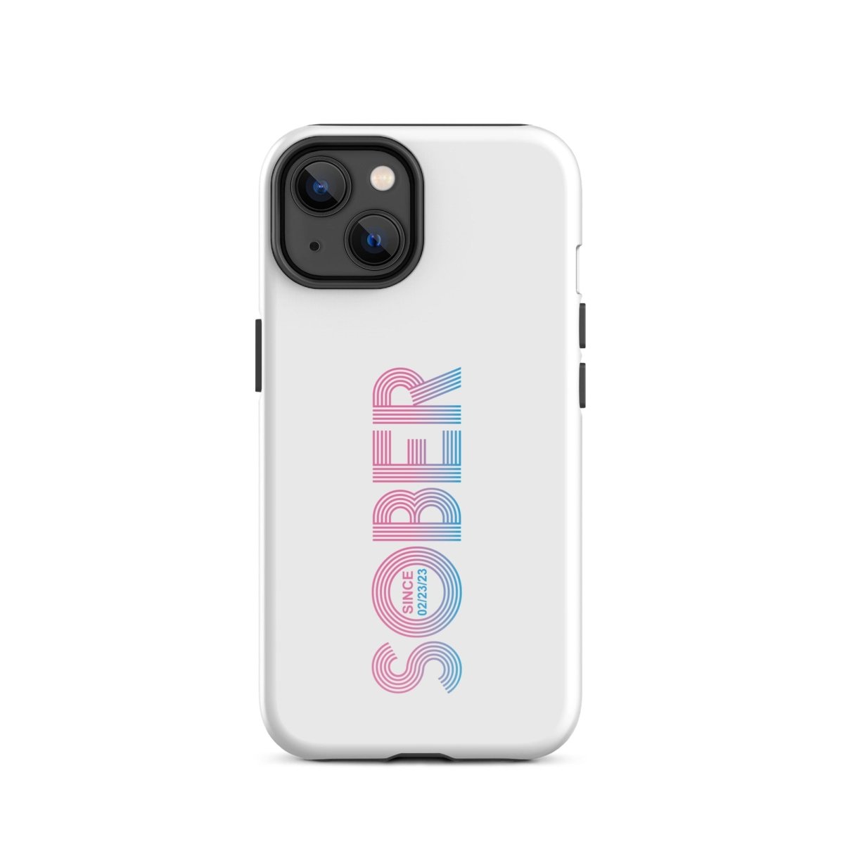 Sober Since Recovery Phone Case close-up view (view 12)