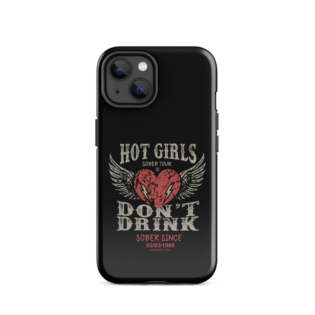 Hot Girls Don't Drink Recovery Phone Case close-up view (view 12)