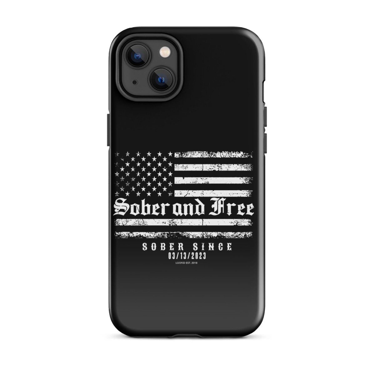 Sober and Free Recovery Phone Case graphic detail (view 14)
