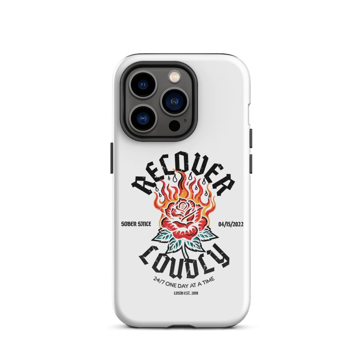 Recover Loudly Recovery Phone Case side view (view 16)