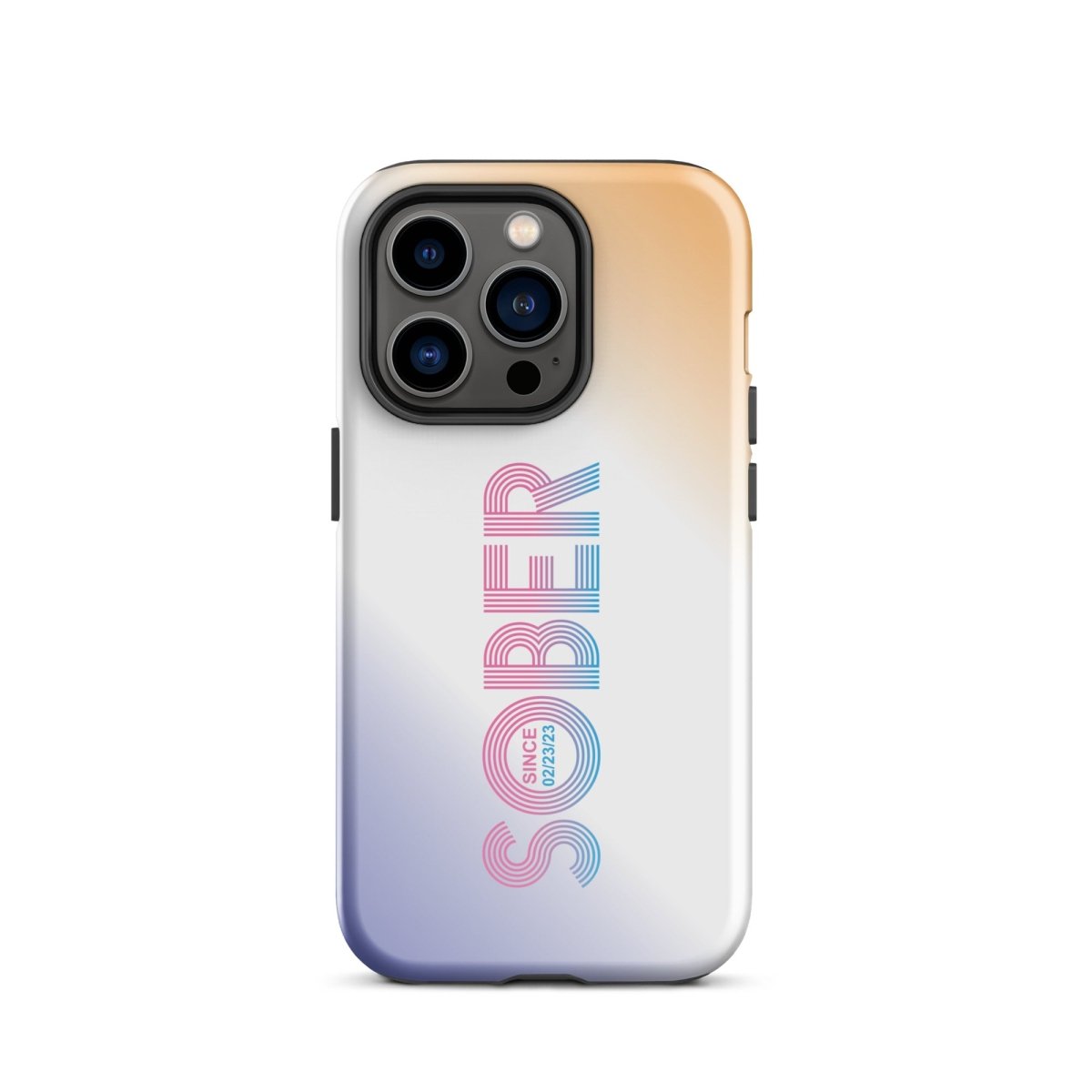 Sober Since Recovery Phone Case flat lay styled image (view 13)