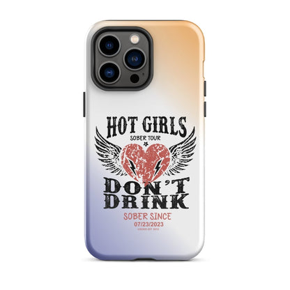 Hot Girls Don't Drink Recovery Phone Case side view (view 16)