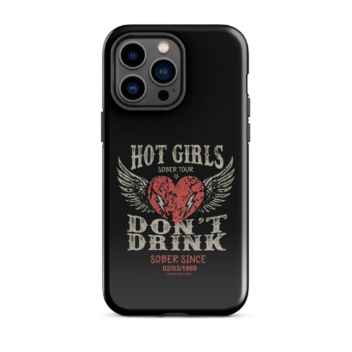 Hot Girls Don't Drink Recovery Phone Case lifestyle view (view 15)