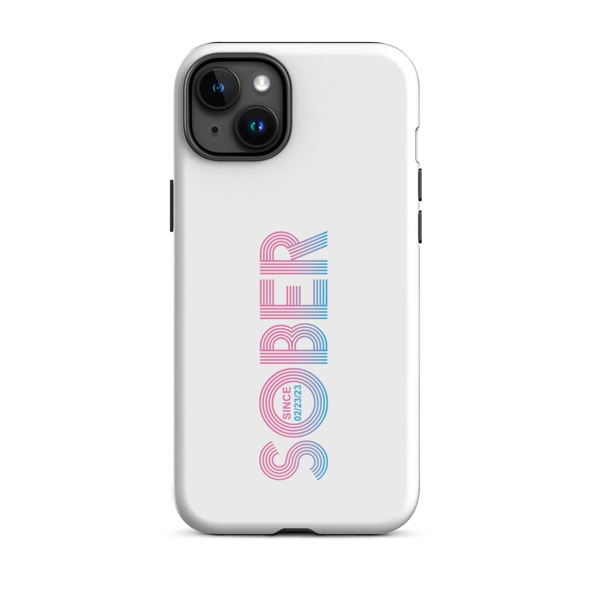 Sober Since Recovery Phone Case back view (view 17)