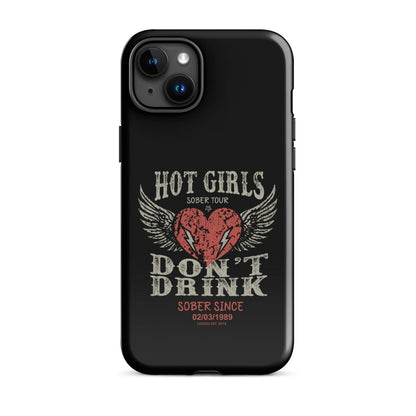 Hot Girls Don't Drink Recovery Phone Case back view (view 17)