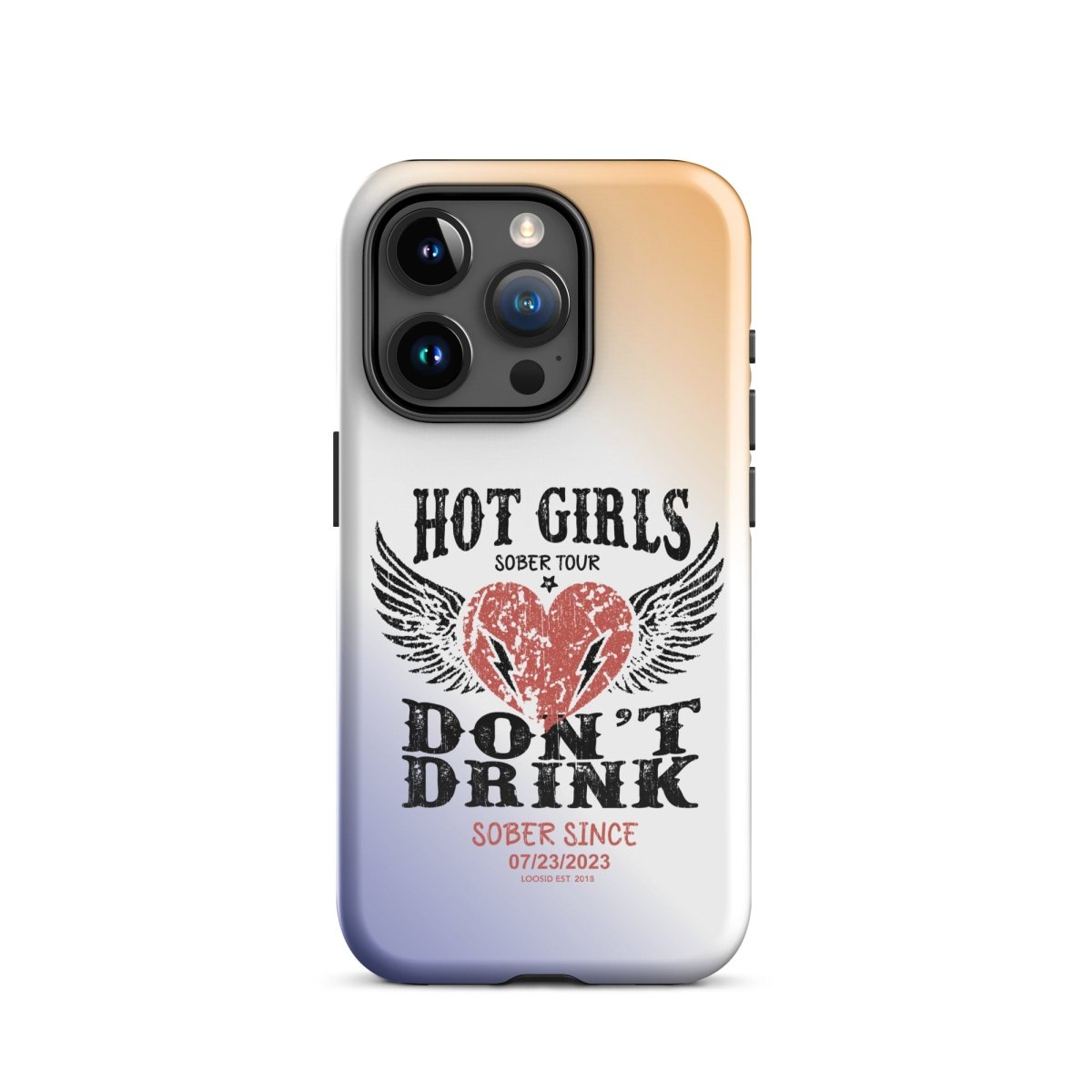 Hot Girls Don't Drink Recovery Phone Case fit detail (view 19)
