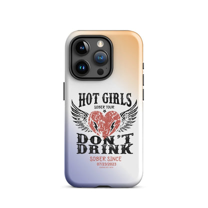 Hot Girls Don't Drink Recovery Phone Case fit detail (view 19)