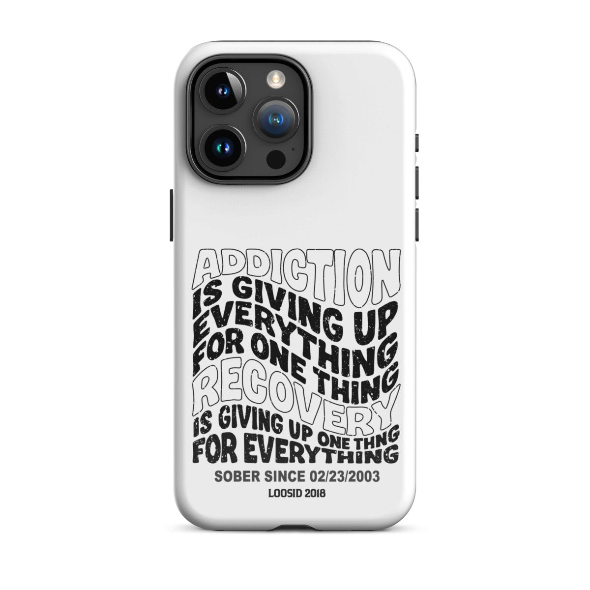 Addiction is Giving Up Recovery Phone Case product photo (view 20)