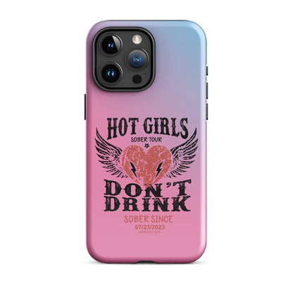 Hot Girls Don't Drink Recovery Phone Case fit detail (view 19)