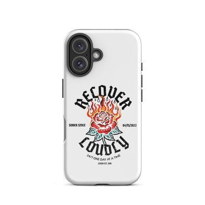 Recover Loudly Recovery Phone Case close-up view (view 22)