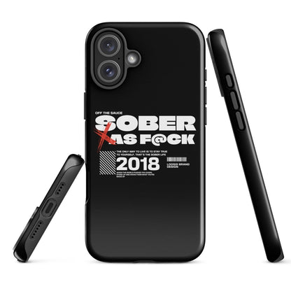 Sober As F*ck Tough Case for iPhone®