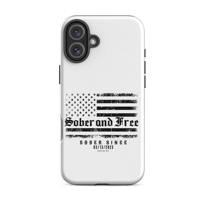 Sober & Free Recovery Phone Case featuring the design (view 21)