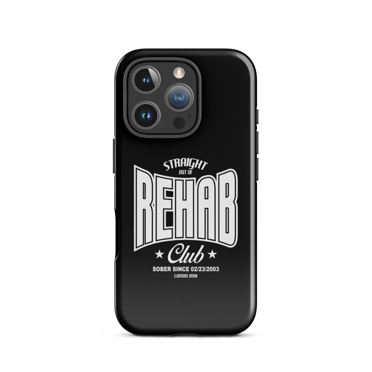 Straight Out of Rehab Recovery Phone Case flat lay styled image (view 23)