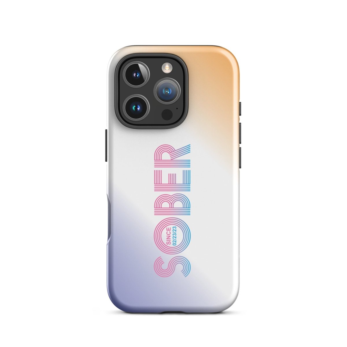 Sober Since Recovery Phone Case close-up view (view 22)