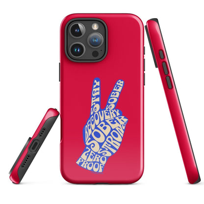 Peace & Sober Tough Case for iPhone®
