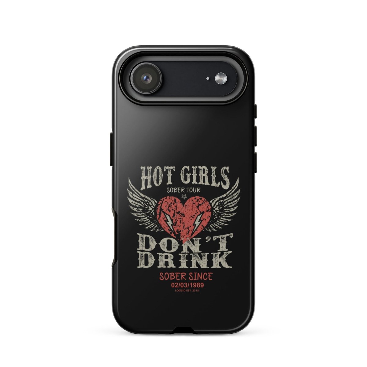 Hot Girls Don't Drink Recovery Phone Case lifestyle view (view 25)