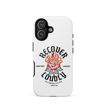 Recover Loudly Recovery Phone Case graphic detail (view 4)
