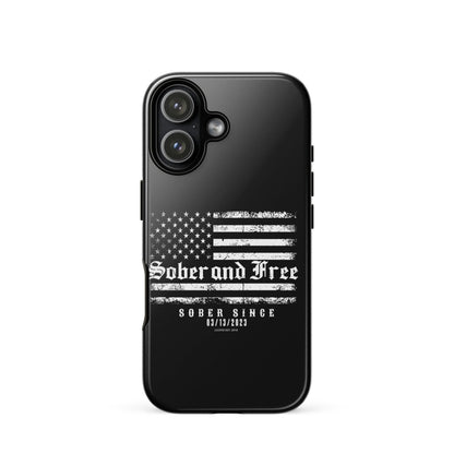 Sober and Free Recovery Phone Case lifestyle view (view 25)