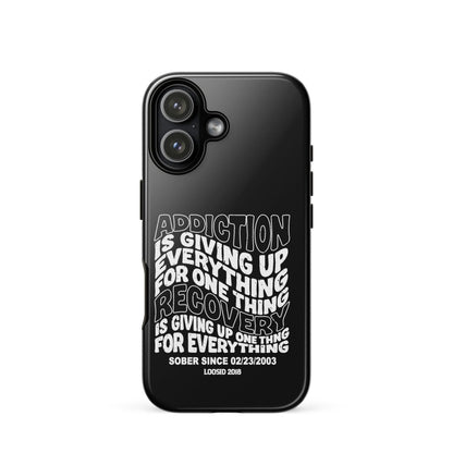Addiction is Giving Up Recovery Phone Case graphic detail (view 24)