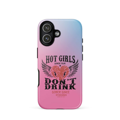 Hot Girls Don't Drink Recovery Phone Case graphic detail (view 24)