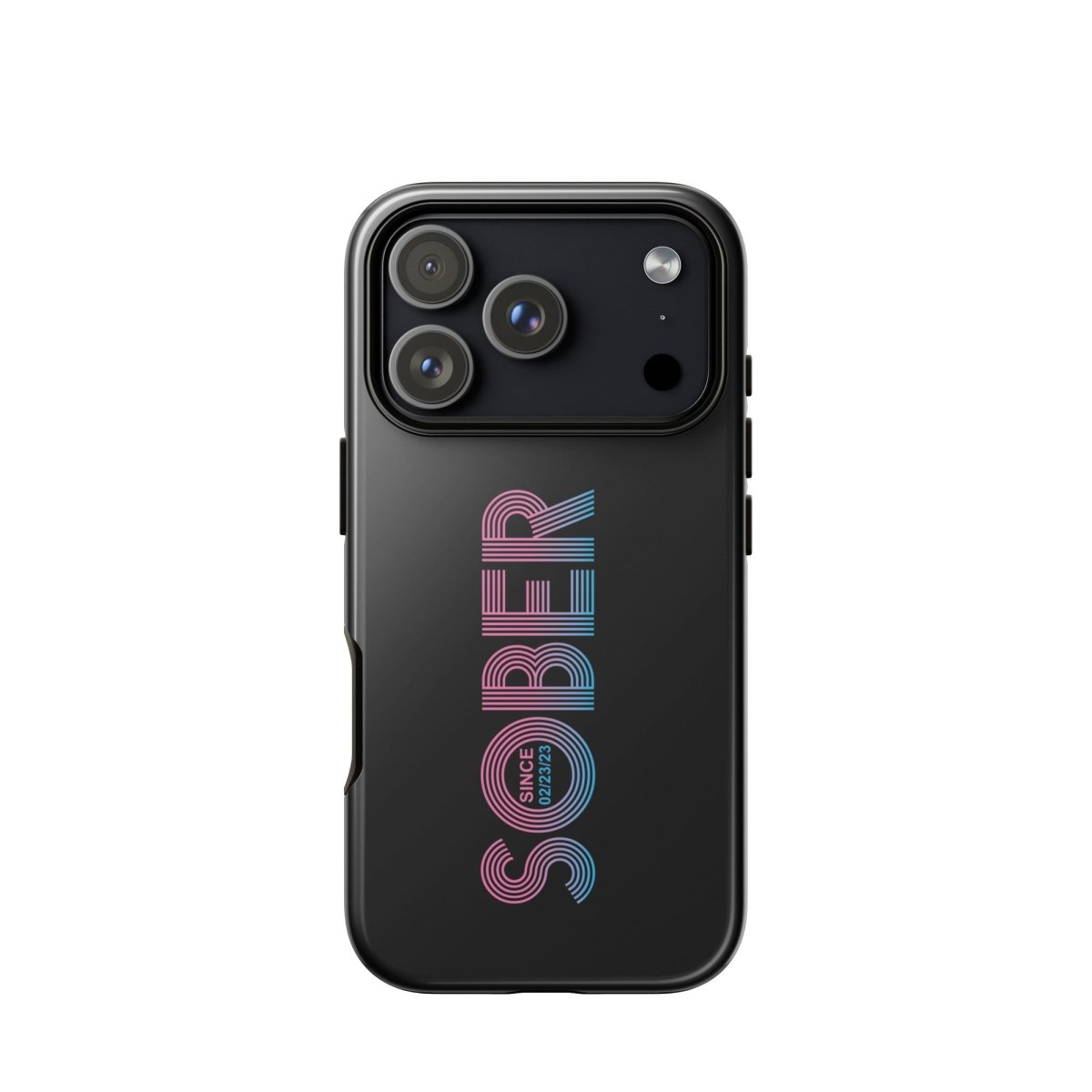 Sober Since Recovery Phone Case back view (view 27)