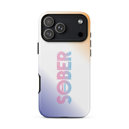 Sober Since Recovery Phone Case back view (view 27)