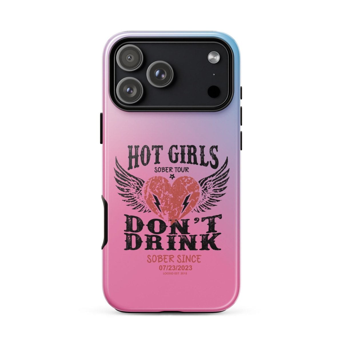 Hot Girls Don't Drink Recovery Phone Case back view (view 27)