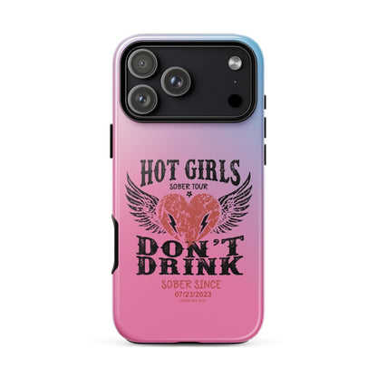 Hot Girls Don't Drink Recovery Phone Case back view (view 27)