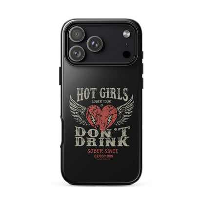 Hot Girls Don't Drink Recovery Phone Case back view (view 27)