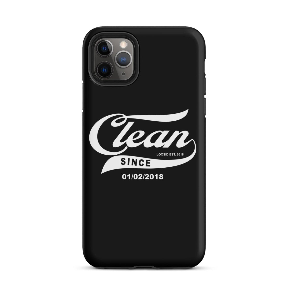 Clean Since Recovery Phone Case graphic detail (view 4)