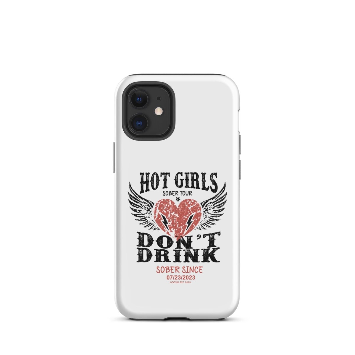 Hot Girls Don't Drink Recovery Phone Case lifestyle view (view 5)