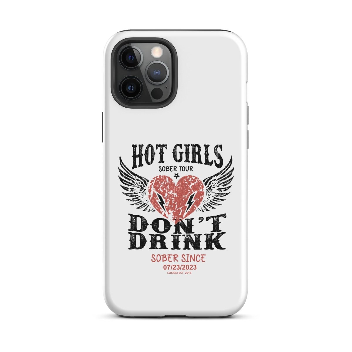 Hot Girls Don't Drink Recovery Phone Case back view (view 7)