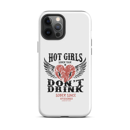 Hot Girls Don't Drink Recovery Phone Case back view (view 7)