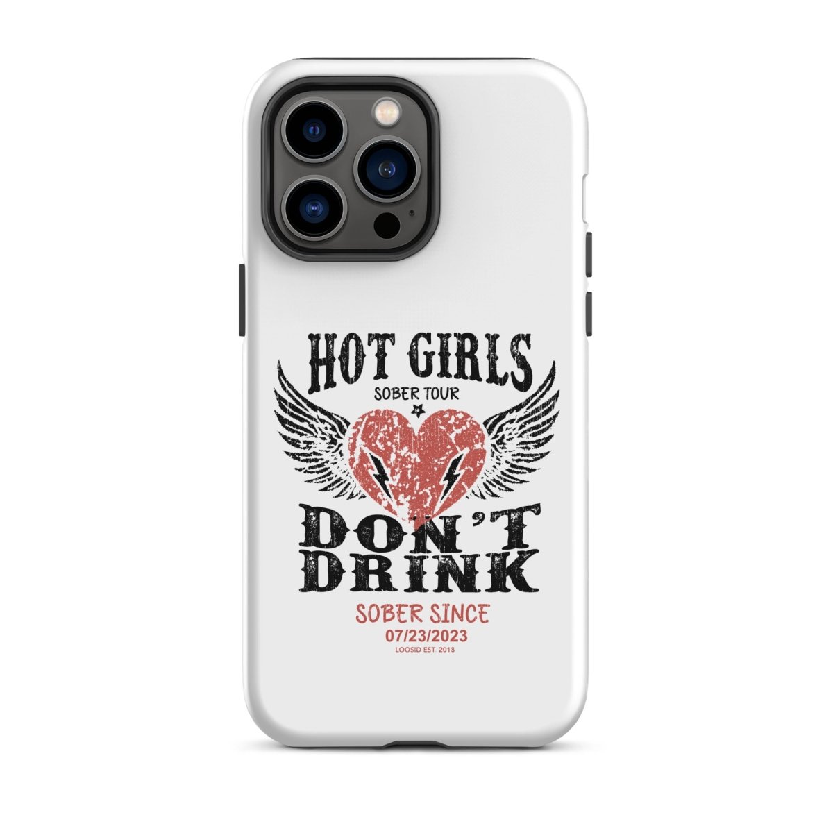 Hot Girls Don't Drink Recovery Phone Case lifestyle view (view 15)