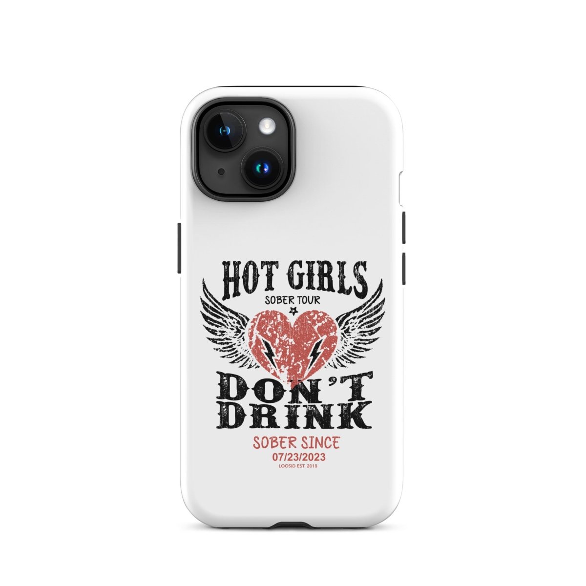 Hot Girls Don't Drink Recovery Phone Case side view (view 16)