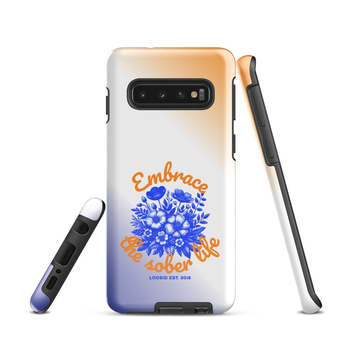 Loosid Embrace The Sober Life Recovery Phone Case featuring the design