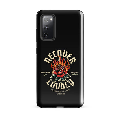 Loosid Recover Loudly Recovery Phone Case featuring the design