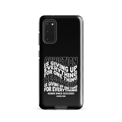 Addiction is Giving Up Recovery Phone Case for Samsung®