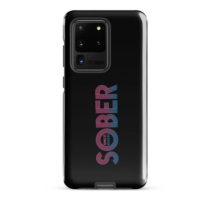 Sober Since Recovery Phone Case flat lay styled image (view 3)