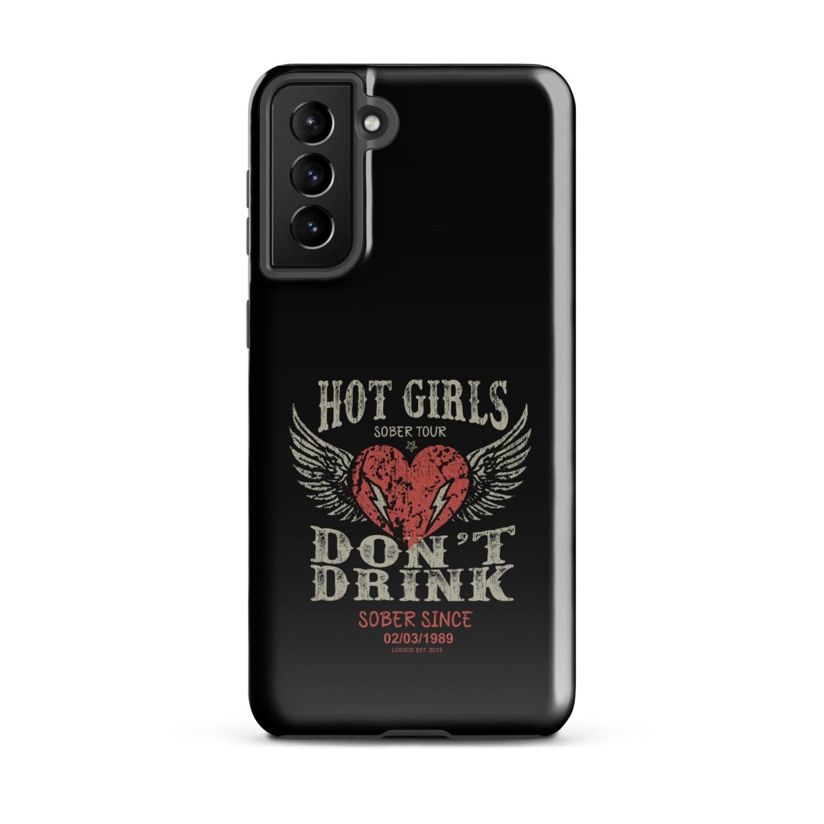 Hot Girls Don't Drink Recovery Phone Case side view (view 6)