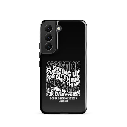 Addiction is Giving Up Recovery Phone Case fit detail (view 9)