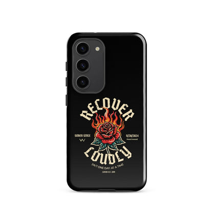 Recover Loudly Recovery Phone Case close-up view (view 12)