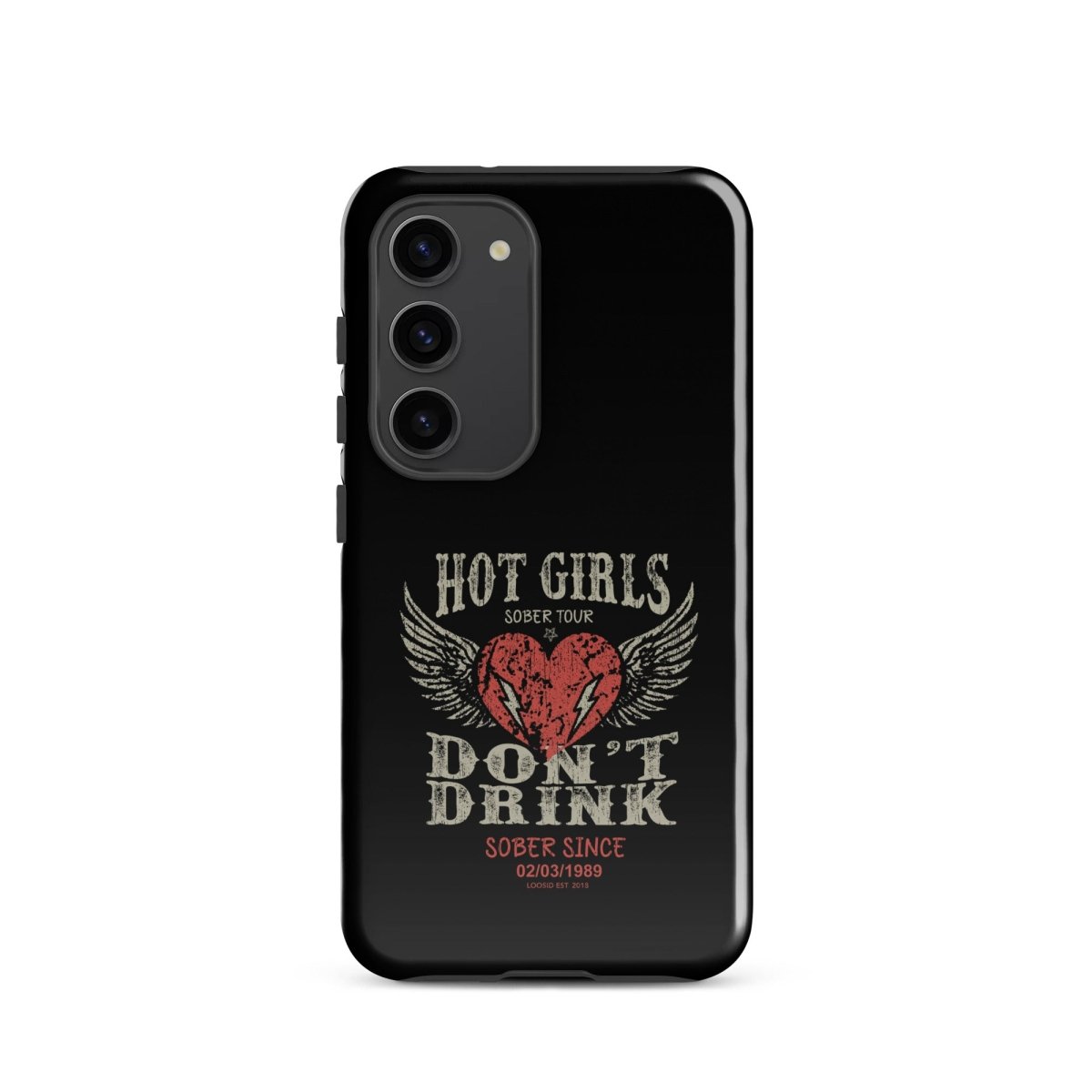Hot Girls Don't Drink Recovery Phone Case graphic detail (view 14)