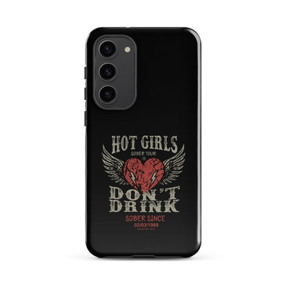 Hot Girls Don't Drink Recovery Phone Case close-up view (view 12)