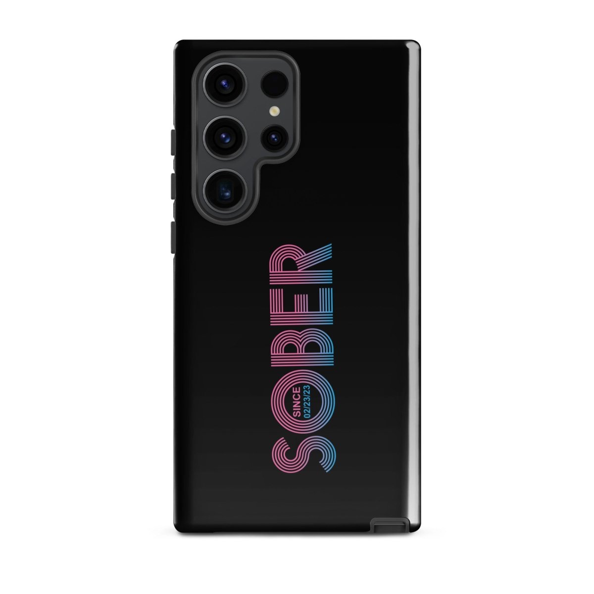 Sober Since Recovery Phone Case flat lay styled image (view 13)
